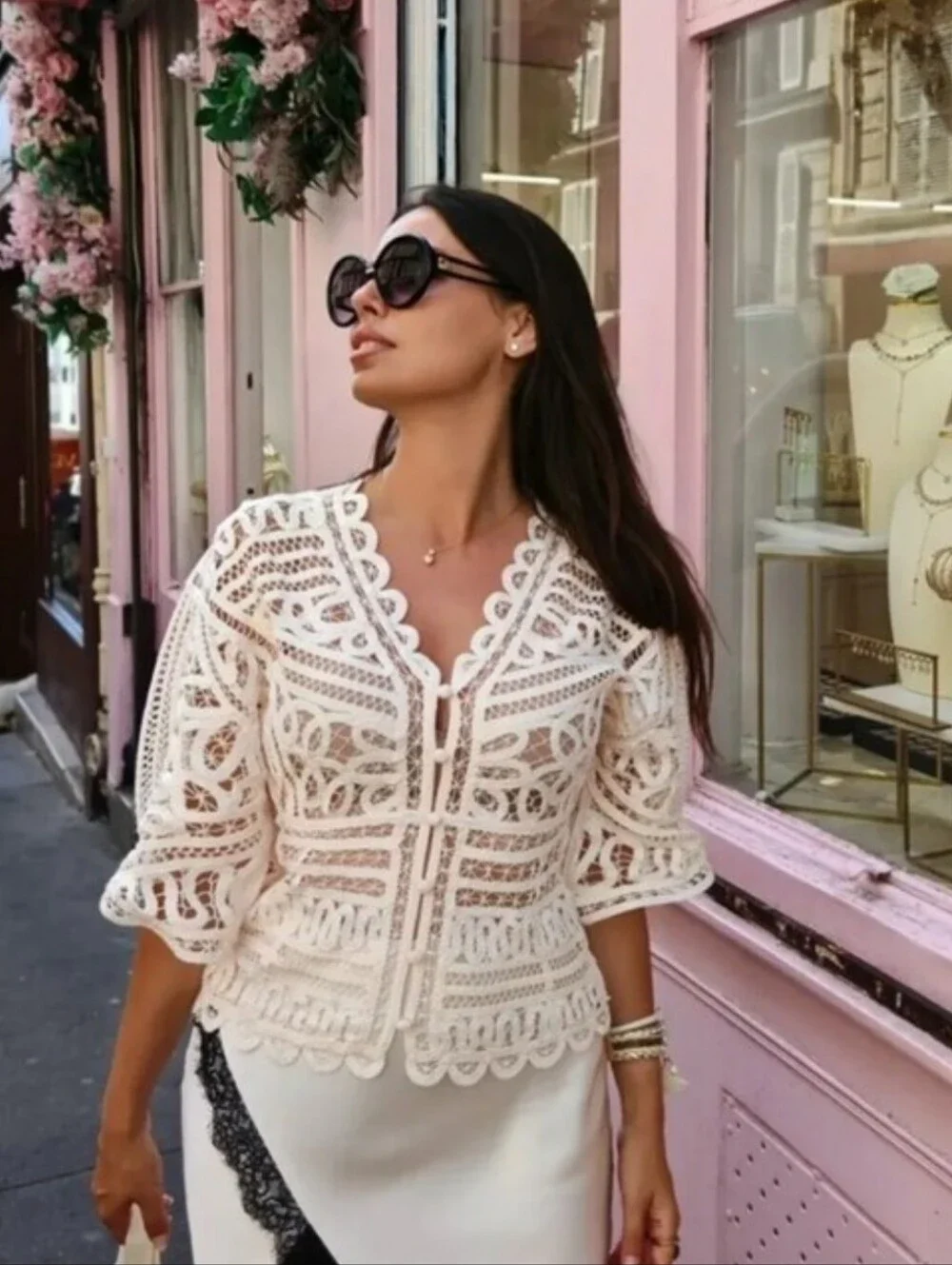 ZARA CROCHET TOP NWT Size M